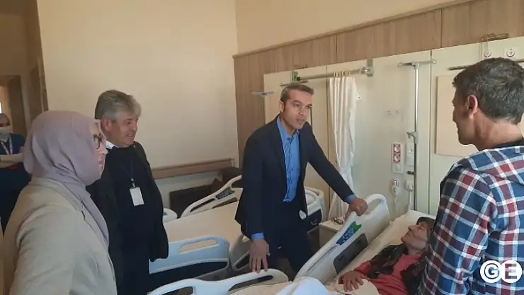 Kaymakam Çiçek`ten Hastane Denetim ve Ziyareti