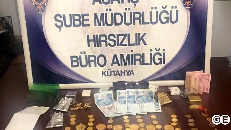 Kütahyada Çaldıkları Altınlarla Gediz'de Yakalandılar