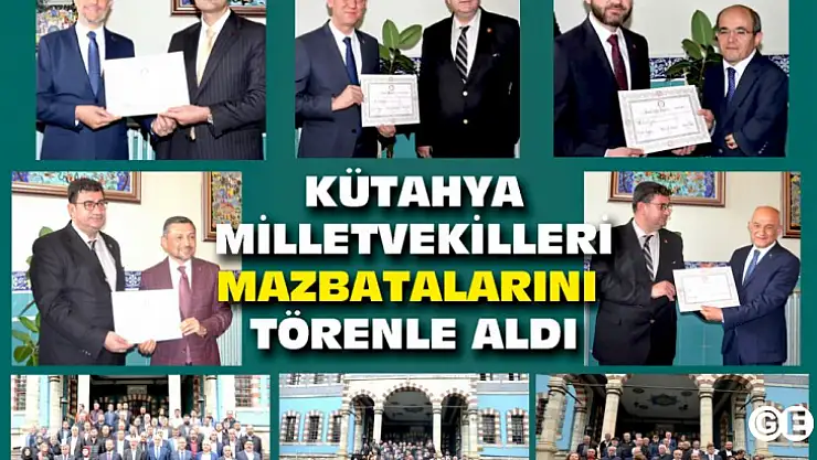 Milletvekilleri Mazbatalarını Aldı