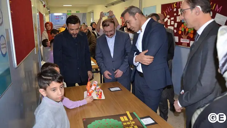 Sıfır Atık Kütüphanesi ve Matematik Koridoru Açılışı Yapıldı
