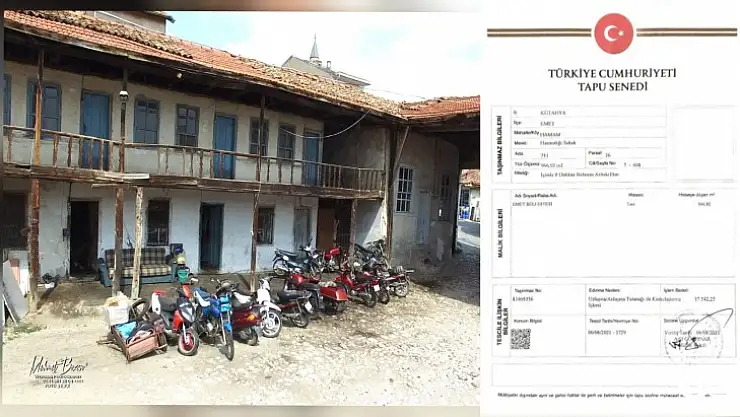 Tarihi Emet Hanı Asıl Sahibine, Emet Halkına Kazandırıldı