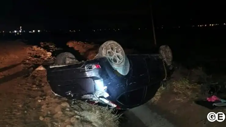 Tavşanlı Emet Yolunda Yoldan Çıkarak Takla Attı 1 Yaralı