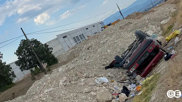 Virajı Alamadı, Şarampole girerek takla attı