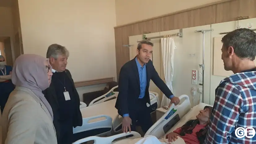 Kaymakam Çiçek`ten Hastane Denetim ve Ziyareti